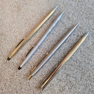 4 Pens, 2 Cross, Parker, Quill